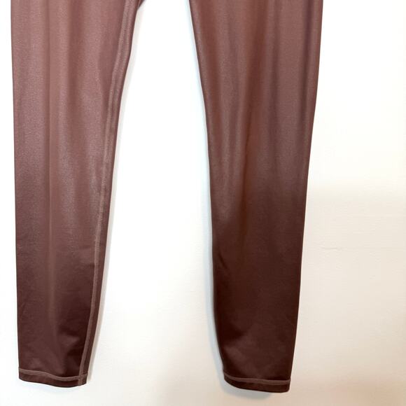 Athleta Elation Shimmer Powervita Leggings In Cinnamon Brown Size Medium - Picture 4 of 9